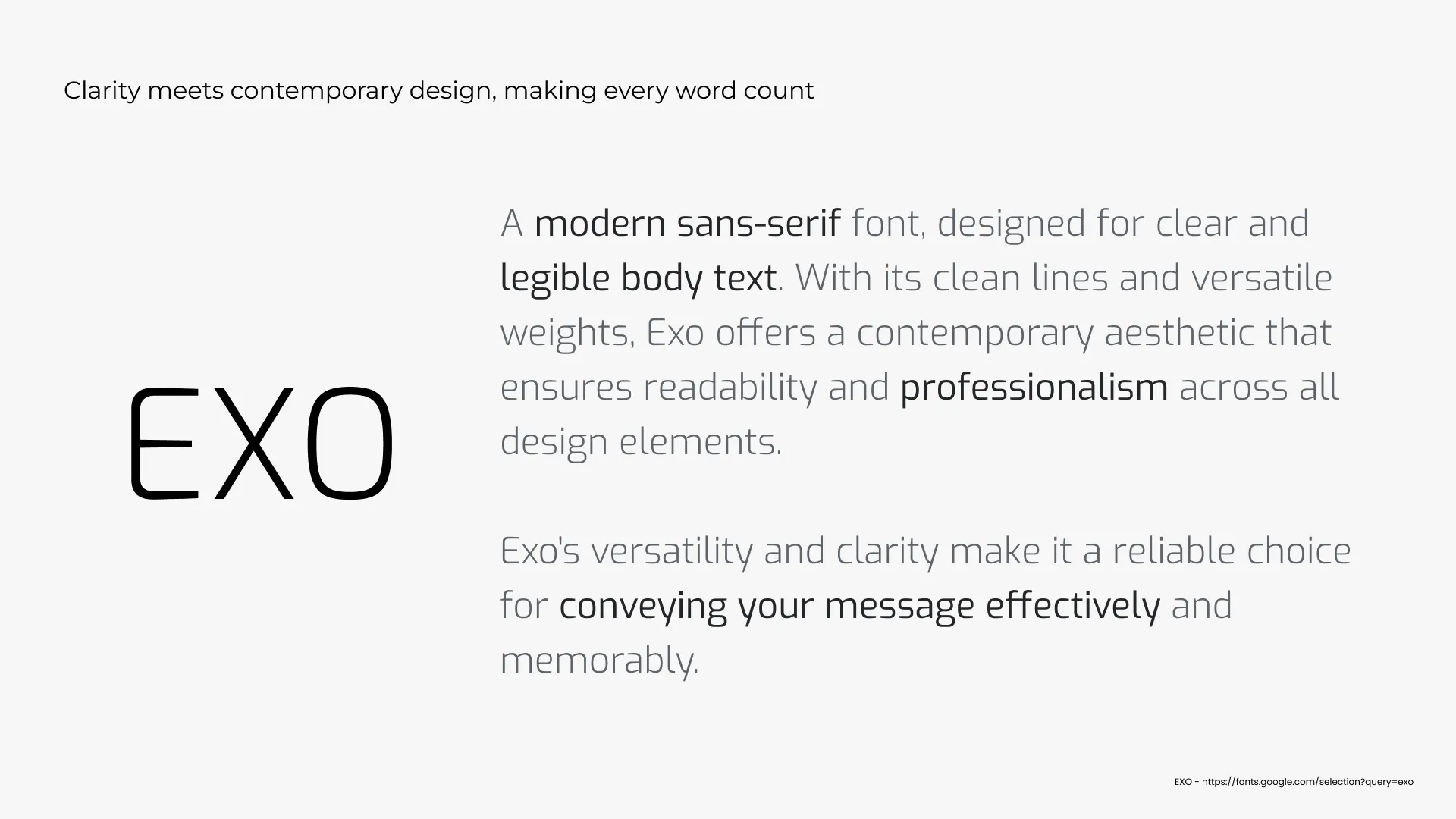 Typography - example 1